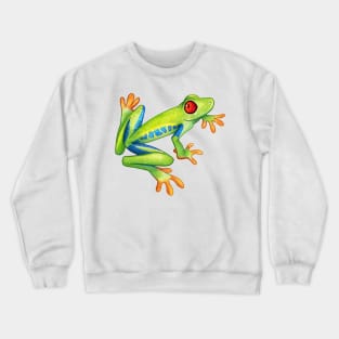 Cozy Red-Eyed Tree Frog Crewneck Sweatshirt